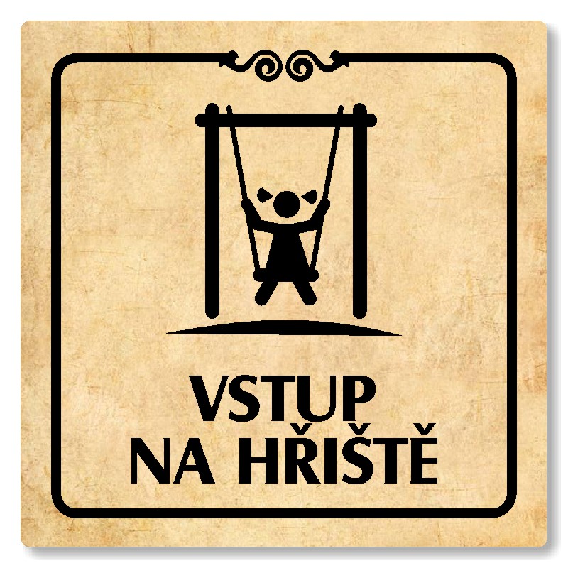 Vstup na hřiště, 118x118mm, pergamen, Texas